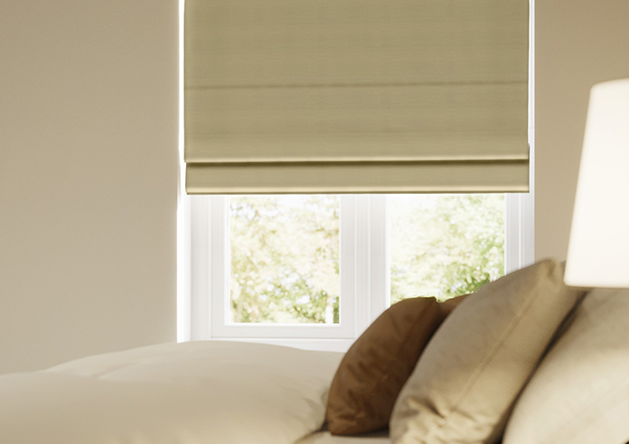 Shima Faux Silk, Latte - Roman Blind - Image 5